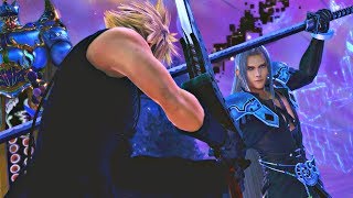 Cloud vs Sephiroth Scene & Fight (English) Dissidia FF NT PS4 Pro