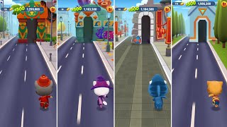 Talking Tom D Run Fireman Tom Vs Valkyrie Angela Vs Shark Hank Vs Talking Ginger Android Gameplay