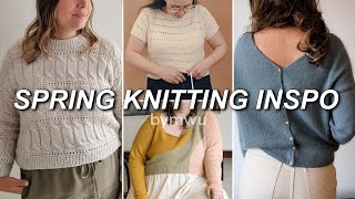 let's chat spring knits ~ 11 spring inspired knit patterns & my specific knitting plans || bymwu