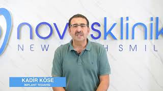 Novus Kliniki Tercih Eden Hastamız Kadir Köse Beyefendi Tedavisinin Nasıl Geçtiğini Anlatıyor.