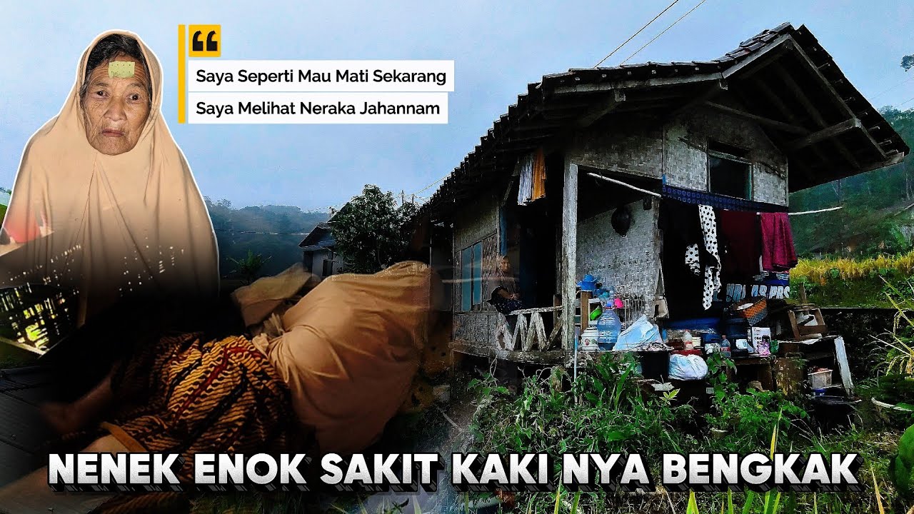 Di Guyur Hujan Deras..Saya Tetap Berangkat Untuk Melihat Seorang Nenek Yang Sakit  Di Gubuk Reyot.