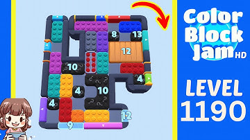 Color Block Jam Level 1190 Solution Walkthrough