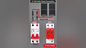 DC MCB and DC SPD Connection with Solar Panels #viral #shortvideo#youtubeshorts #youtube #connection