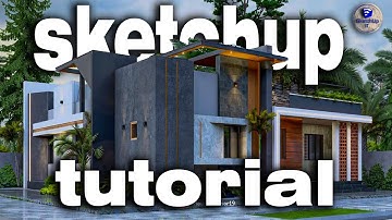 Modern House Exterior Design in SketchUp | Sketchup 2026 | 3D Home Design 2026