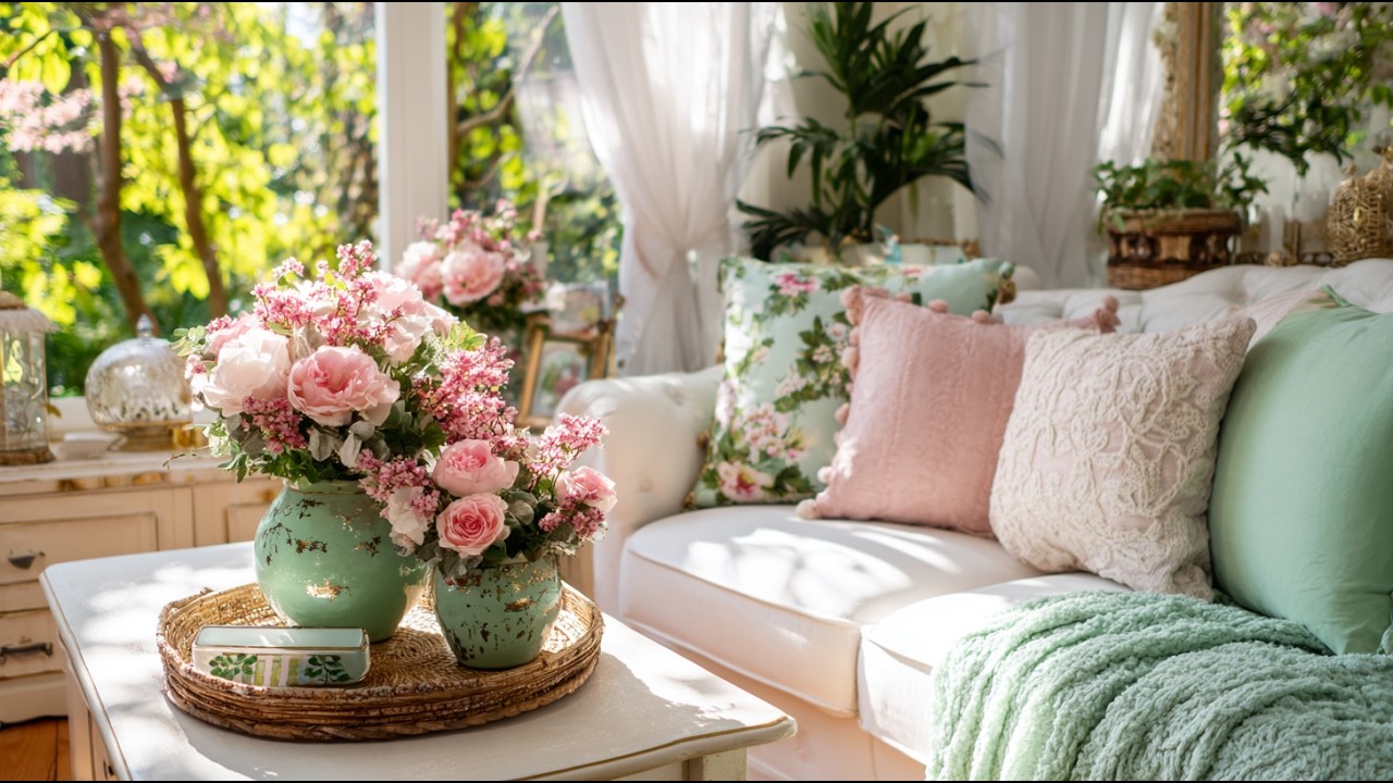 Cheerful Spring Home Decorating Ideas Using Colorful Accents and Fresh ...