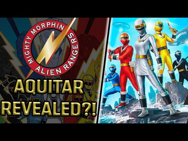Alien Rangers Logo Blue Aquitian Ranger Mighty Morphin Alien Rangers