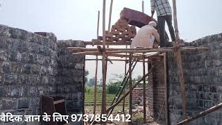 Arch to तोरण द्वार making arch gate of fort palace old Vedic way of making eco-friendly house India