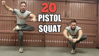 20 TYPES OF PISTOL SQUAT/ONE LEG SQUAT FOR ALL LEVELS (Beginners/Intermediate/Advanced)