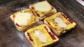 부산 유명토스트 송정문토스트 서면점 토스트 만드는 영상 / Korean Egg toast / 韓国卵トースト