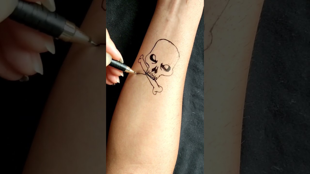 Premium Vector | Black and white danger skull doodle illustration for  sticker tattoo poster tshirt design etc