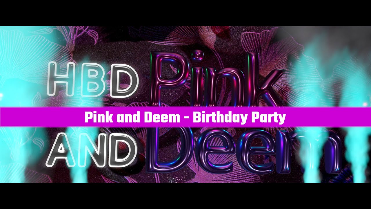 Pink and Deem Birthday Party - Secondlife Metaverse