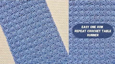 Easy One Row Repeat Crochet Table Runner Pattern