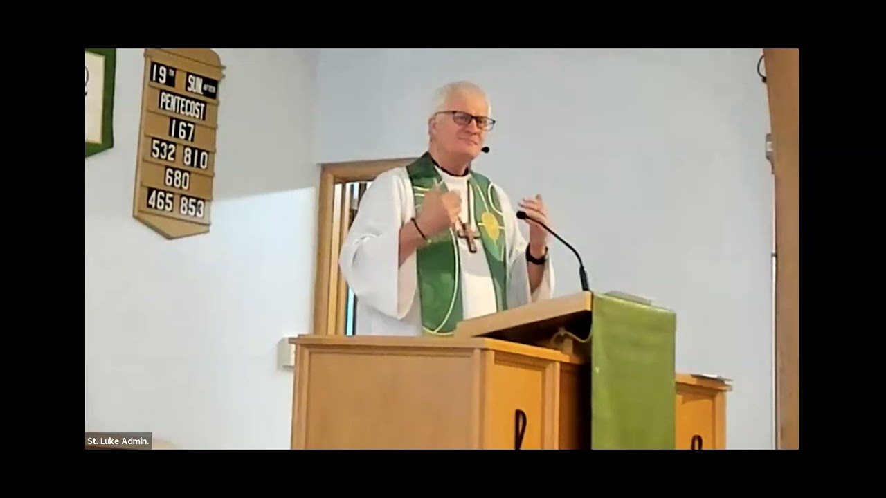 Gospel and sermon for September 29, 2024.