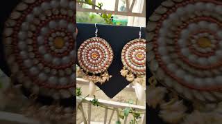 #sanshray #handmadeearrings #diy #diyearrings #shortsvideo #kundanjewellery #handmadejewellery