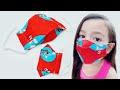 How To Sew 3D Face Mask with Filter Pocket Kids Size At Home
