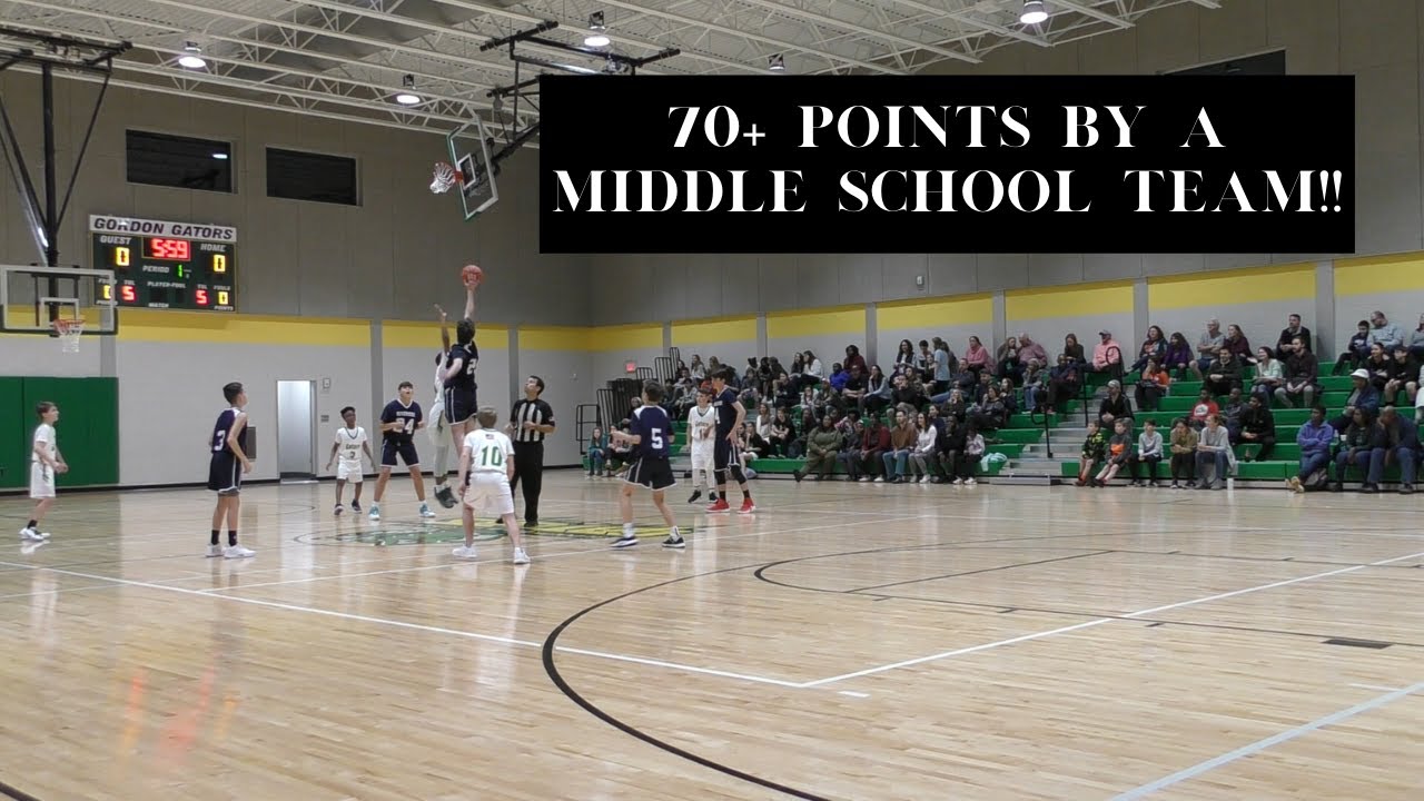 70+ POINTS BY A MIDDLE SCHOOL TEAM!! (6 Minute Quarters)