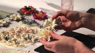How do I create elegant papercrafted flowers? 5 step by step techniques