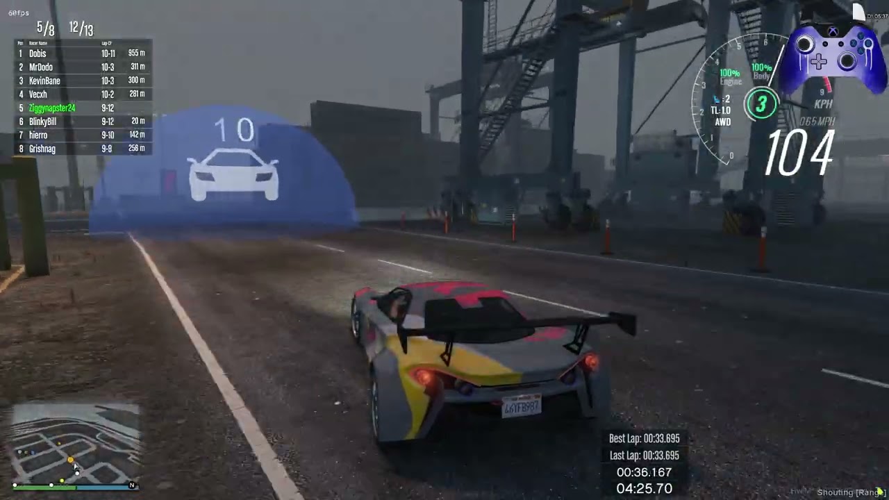 Racing Round Container Ships - Random All