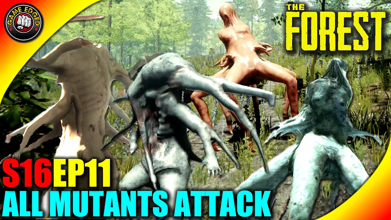 The Forest Gameplay 4 Mutants Attack Both Colors S16ep11 Alpha V0 34 Youtube