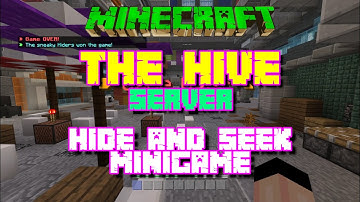 THE HIVE SERVER | HIDE AND SEEK MINIGAME | MINECRAFT BEDROCK