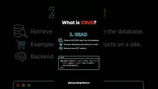 What is CRUD ? Easy explanation #shorts #shortsfeed #trending #trendingshorts #growth #grow #viral