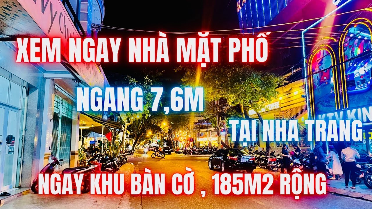 Đẹp thật xem ngay nhà mặt phố khu bàn cờ nha trang ngang 7,6m đẹp mê | nhà đất nha trang gần biển