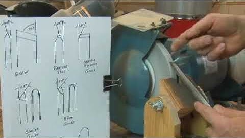 Sharpening Woodturning Parting Tools