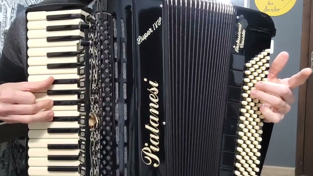 Solo dos baixos da Música Doralice - vídeo aula de acordeon