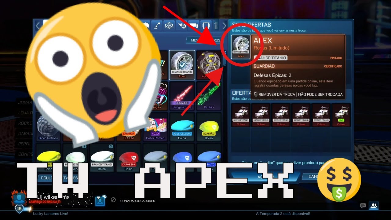 SELLING TITANIUM WHITE APEX  - ROCKET LEAGUE