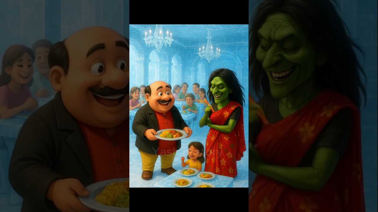 “Motu and the Witch’s Ice Restaurant” #ai #cartoon #shorts #aitrading #aicartoons #viralvideo