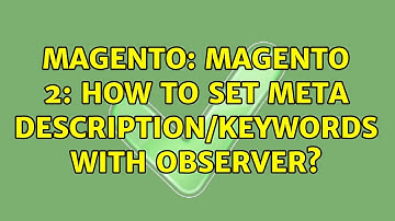 Magento: Magento 2: How to set meta description/keywords with observer?