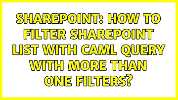 Sharepoint: How to filter sharepoint list with CAML query with more than one filters?
