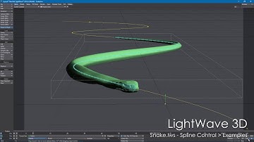 LightWave 3D: Snake scene rendered