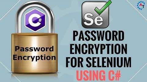 How to Enocde Password for Selenium using C#