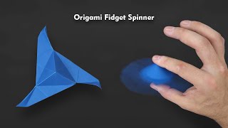 Easy Origami Fidget Spinner  How to Fold