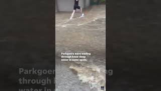 Dollywood inundated by Tennessee flash floods #Shorts
