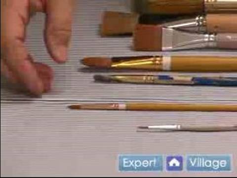 How to Paint with Acrylic Paint : Choosing an Acrylic Paint Brush