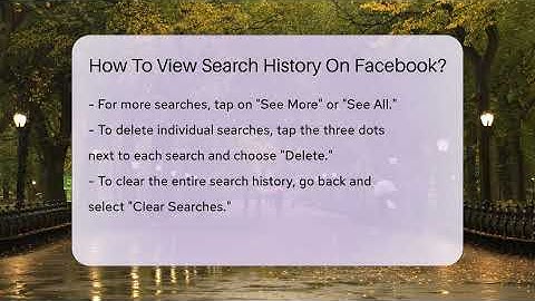 How To View Search History On Facebook? - Everyday-Networking
