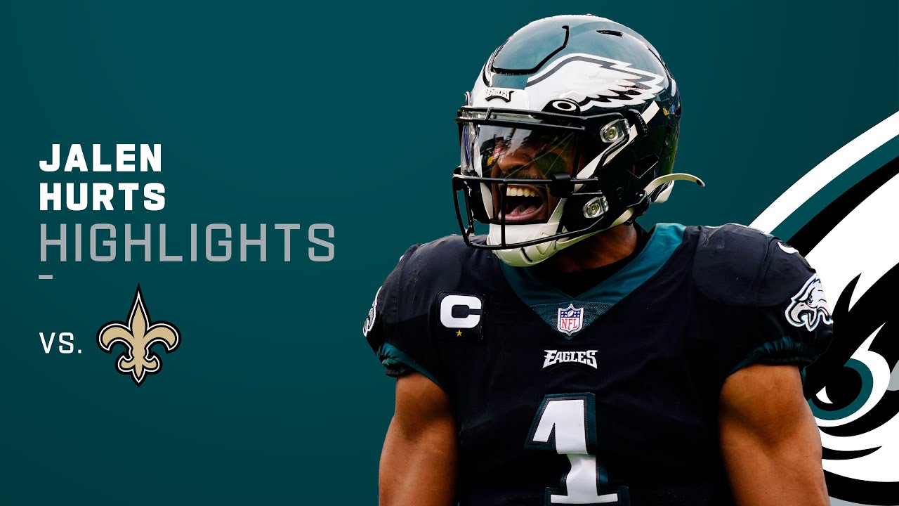 Jalen Hurts Best Plays In Week 11 Vs Saints Nfl 2021 Highlights Youtube