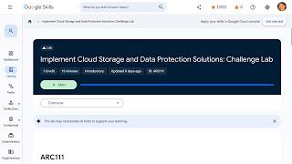 Implement Cloud Storage and Data Protection Solutions Challenge Lab ARC111