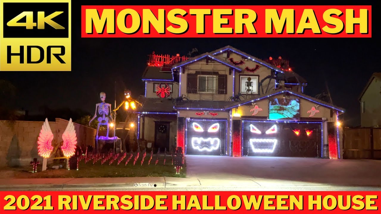 Halloween House Light Show 2021 Monster Mash Show Halloween Light