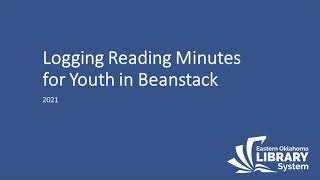 Logging Reading Minutes for a Child in Beanstack