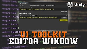How I Made a Level Save/Load Editor Window for my Minigolf Microgame | UI Toolkit Unity Tutorial