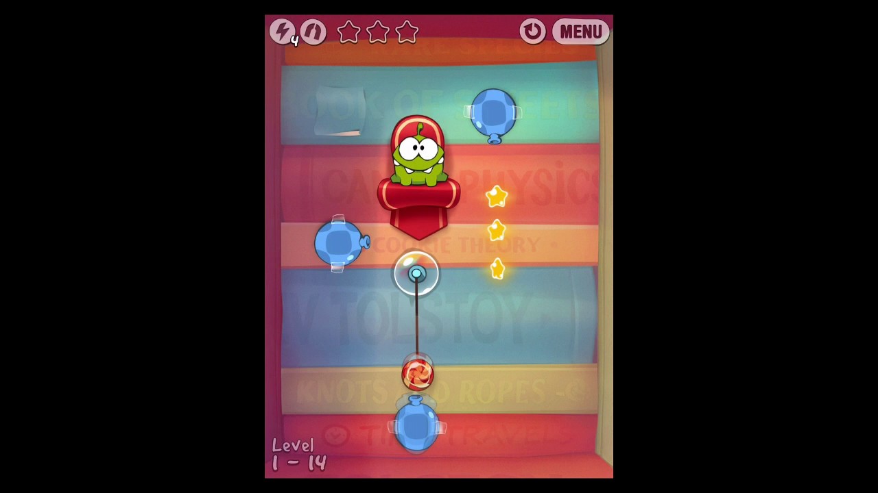 Cut the Rope: Experiments -- Superpowers of Om Nom 
