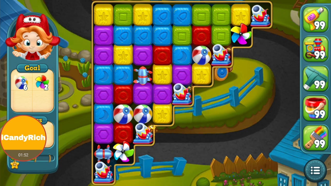 Toy blast 453 Game Play Puzzle Boosters