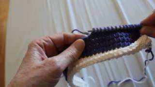 Tunisian Crochet: Afghan Sampler Block 1 (Afghan Stitch)