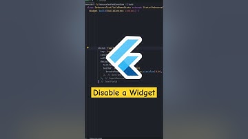 How to Disable a Widget in Flutter?