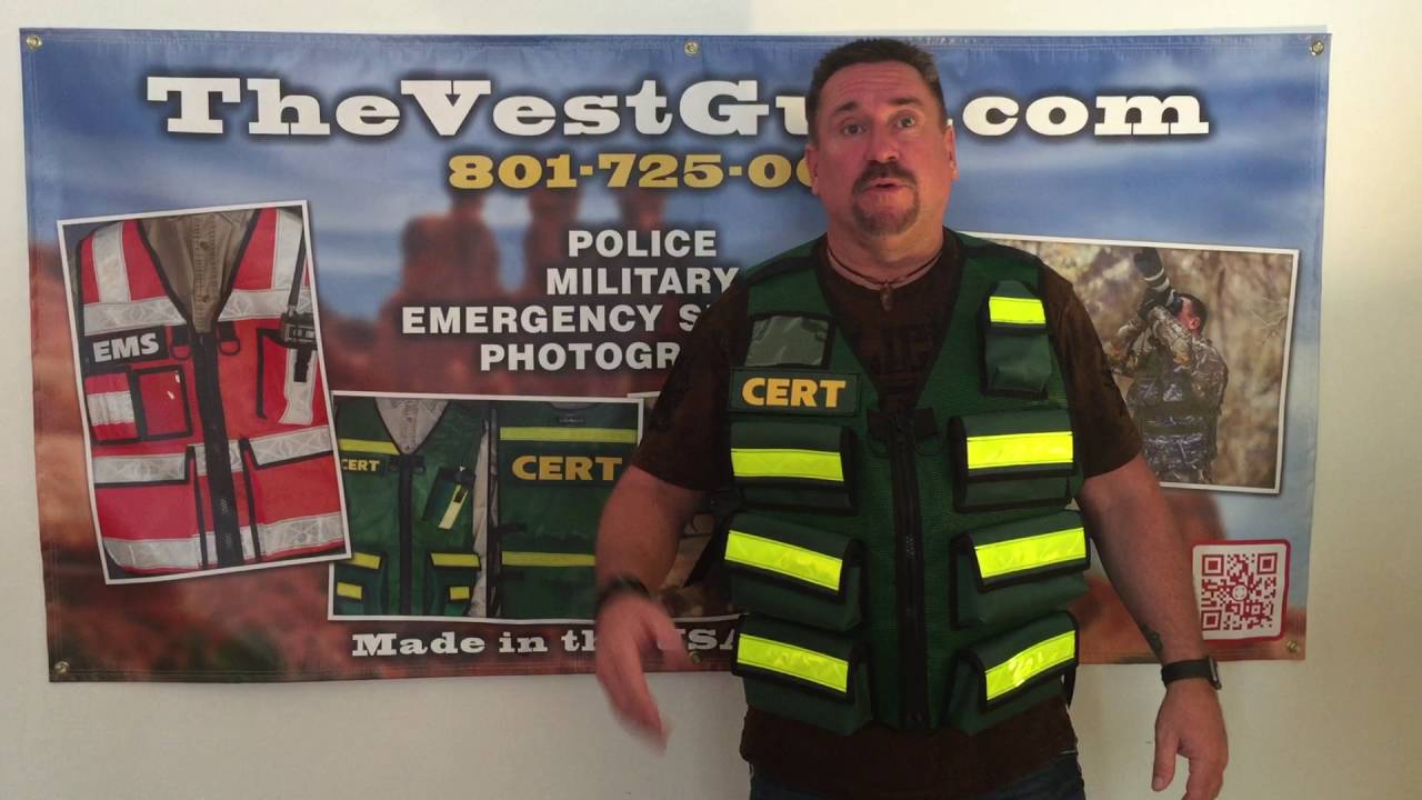 CERT 7 Responder Vest - Mesh Vest with Pockets