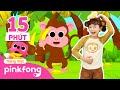 Ăn Chuối cùng gia đình Khỉ + Tuyển tập | thể dục trẻ em | Cá Mập Con Pinkfong! - Nhạc thiếu nhi