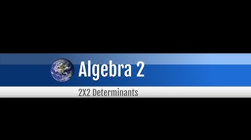 How do you compute the determinant of a 2X2 matrix?
